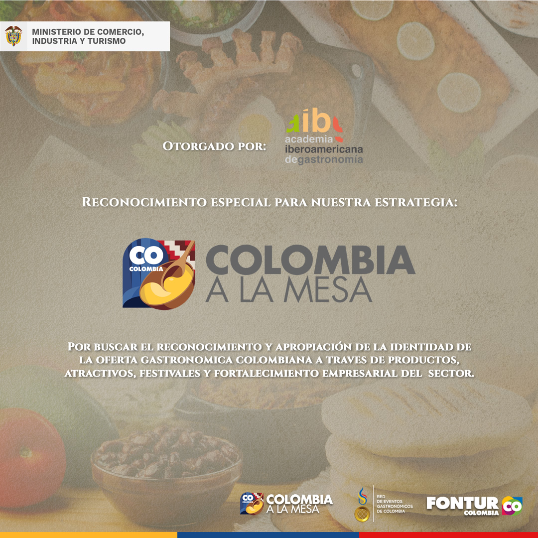 Reconocimiento especial para Colombia a la mesa